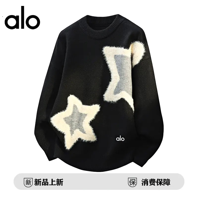 官方奥特莱斯】品牌折扣 情侣套头毛衣男女秋冬季休闲针织打底衫