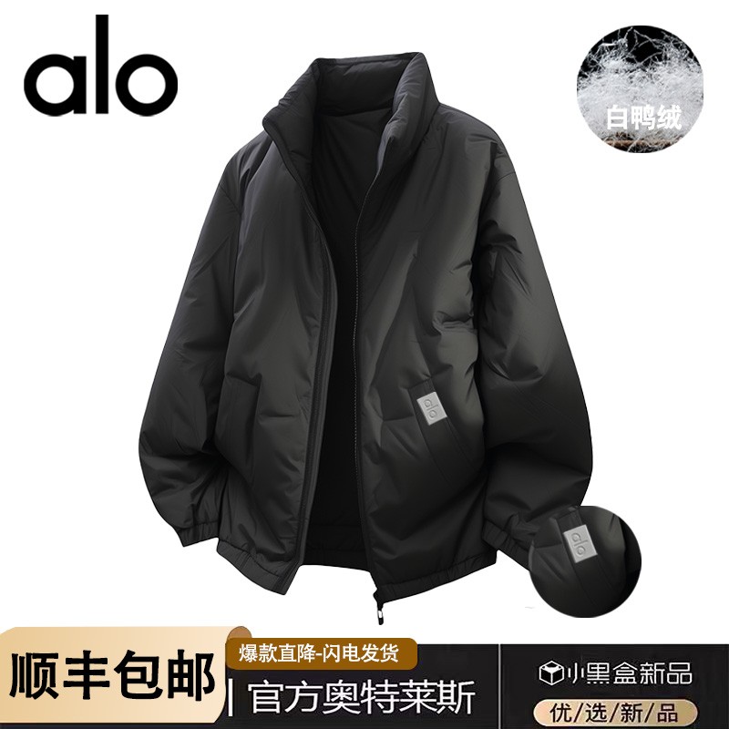 官方奥特莱斯】品牌折扣 冬季保暖大码棉衣情侣美式立领羽绒棉服