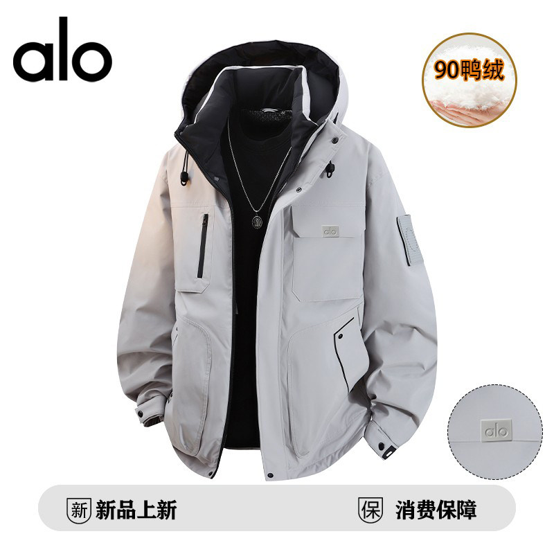 【官方奥特莱斯品牌折扣 冬季连帽90白鸭绒保暖羽绒服休闲男外套