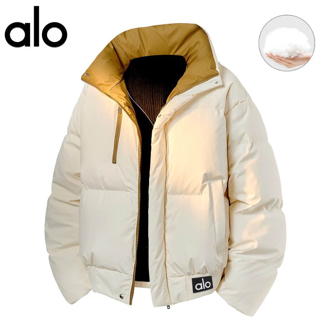 官方奥特莱斯】品牌折扣 情侣冬季羽绒服男女90白鸭绒面包服外套