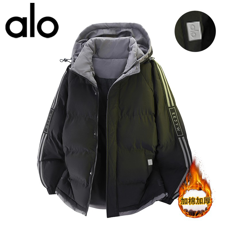 官方奥特莱斯】品牌折扣 冬季保暖宽松棉衣男连帽大码棉服外套潮