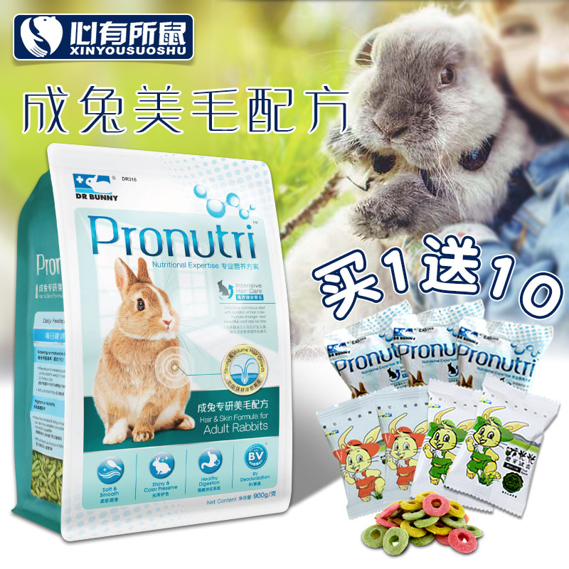 DR Bunny 兔博士成兔粮 美毛兔子粮食900g 兔饲料食物主粮宠物兔属于什么档次？