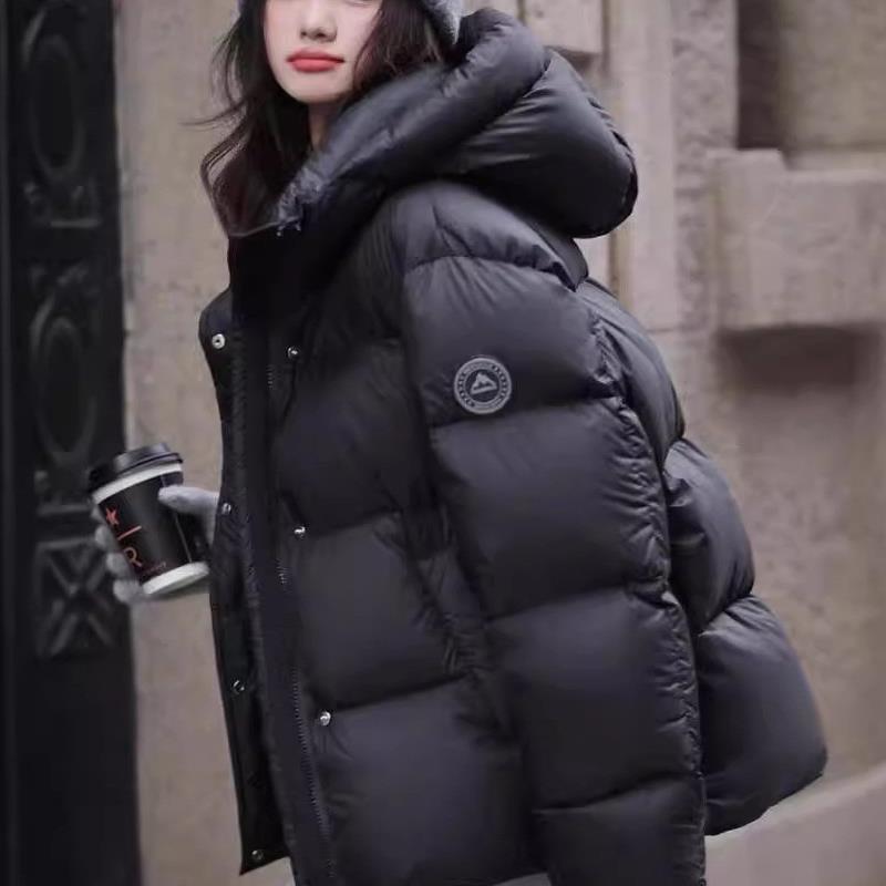 MM明摩羽绒服2025新款高端女款鸭绒女中长款日韩风加厚外套潮