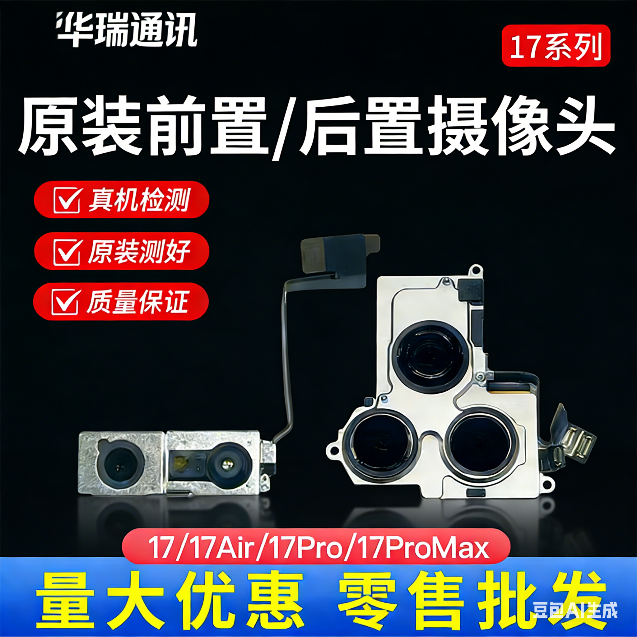 1717pro17PM前置后置大小摄像头