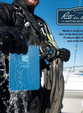 Rite In The Rain防水记事本雨中书写全天候上翻侧翻螺旋活页笔记