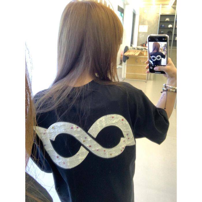 美式潮牌高街黑色纯棉短袖t恤女夏季情侣小众设计感宽松半袖上衣