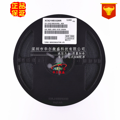 原装正品 质量保证 XC6219B332MR  SOT23-5  3.3V低压差线性稳压