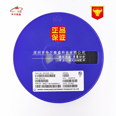 原装CJ/长电假一赔十 BAT54A 丝印KL2 贴片SOT23 30V200mA肖特基
