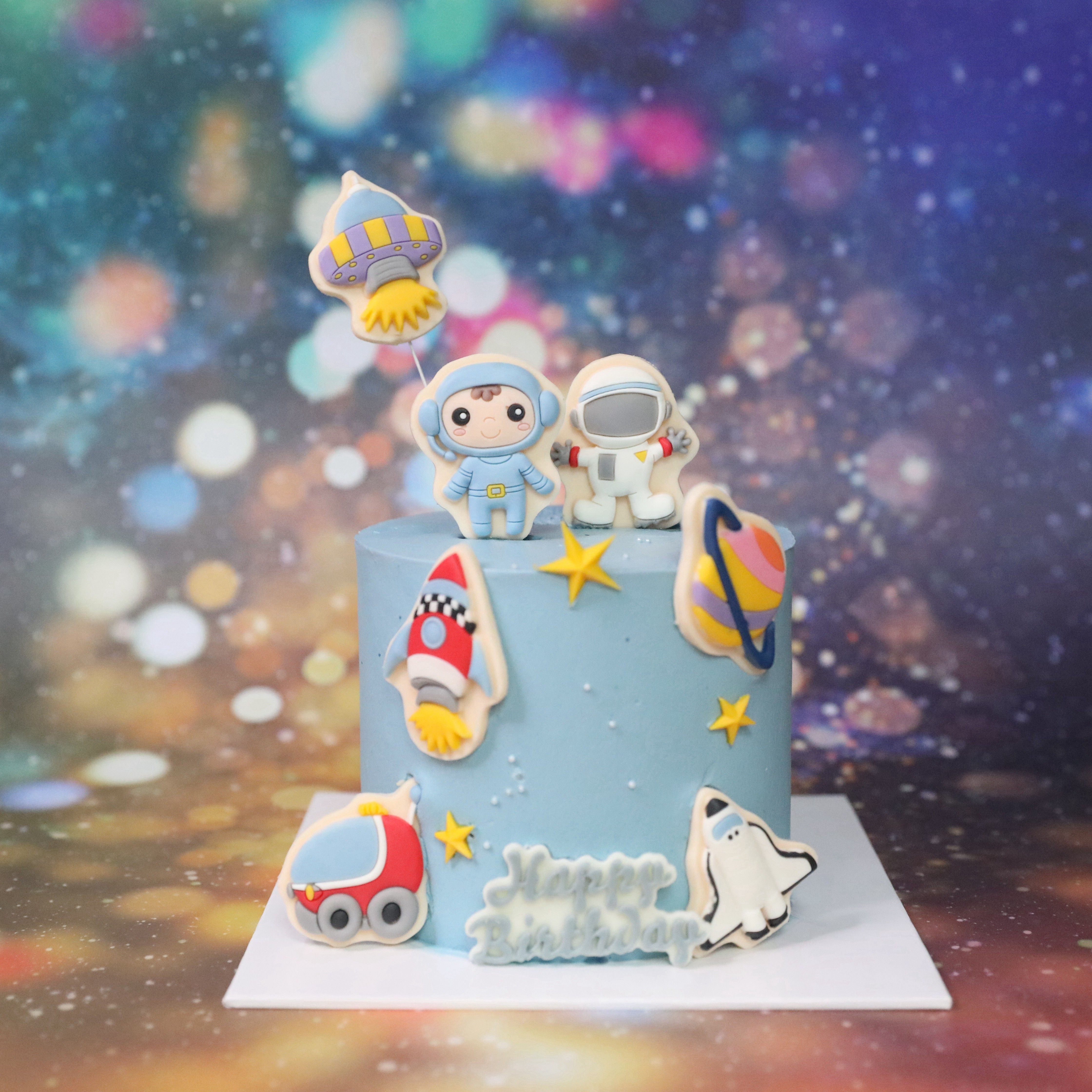 宇航员巧克力插件牛奶巧克力糖牌硅胶模具太空人卡通蛋糕装饰磨具