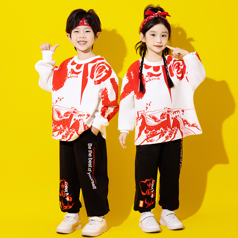 小学生中国风表演服套装