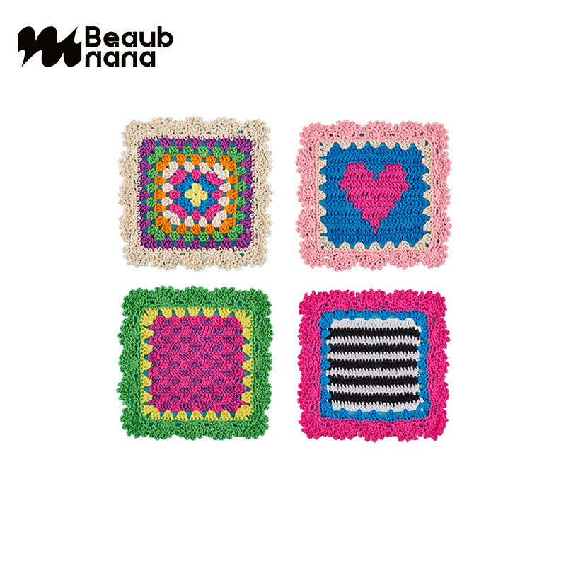 小黄香蕉手钩彩色拼接杯垫多色创意钩花片家居小众文创周边送礼物,节庆用品/礼品,文化创意杯垫/餐垫,淘宝优惠券,粉丝福利购,淘宝优惠卷