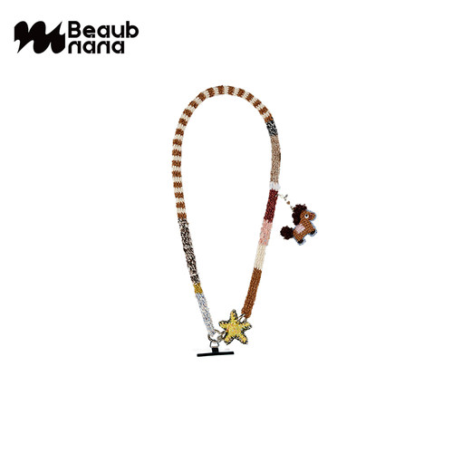 小黄香蕉手钩马上开心挂脖手机项链原创斜挎链条编织挂件背式挂绳