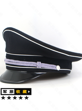 德国大檐帽  大盖帽 礼服帽 黑色毛呢面料 影视道具 男女舞台道具