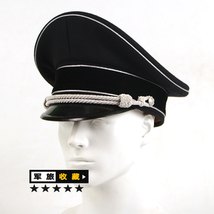 德式黑色大檐帽 黑身银边 银绳点缀内里透气设计贴心设计精致庄重