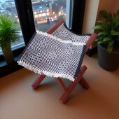 送针线马扎加厚替换布面实木折叠凳成品机织棉绦坐面垫子撑凳配件