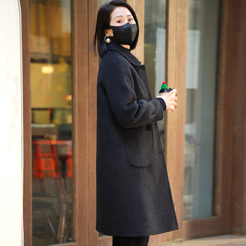 迪芬璐嘉羊毛双面呢拆卸鹅绒内胆