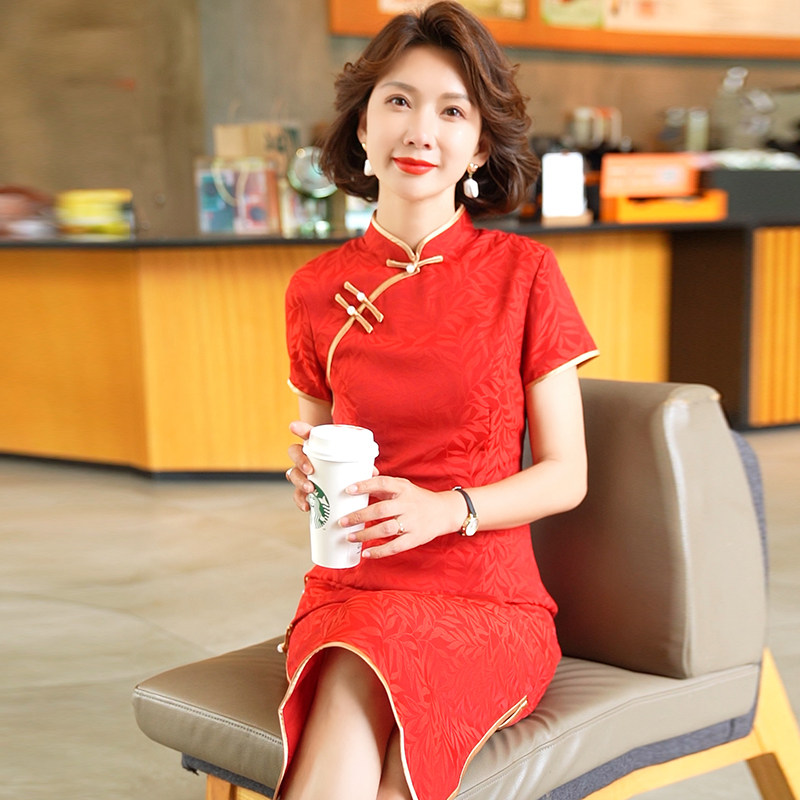 迪芬璐嘉气质优雅复古改良旗袍女
