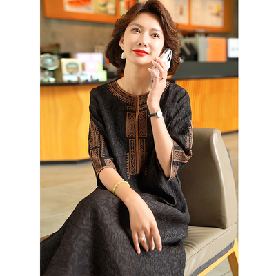 迪芬璐嘉真丝桑蚕丝连衣裙女