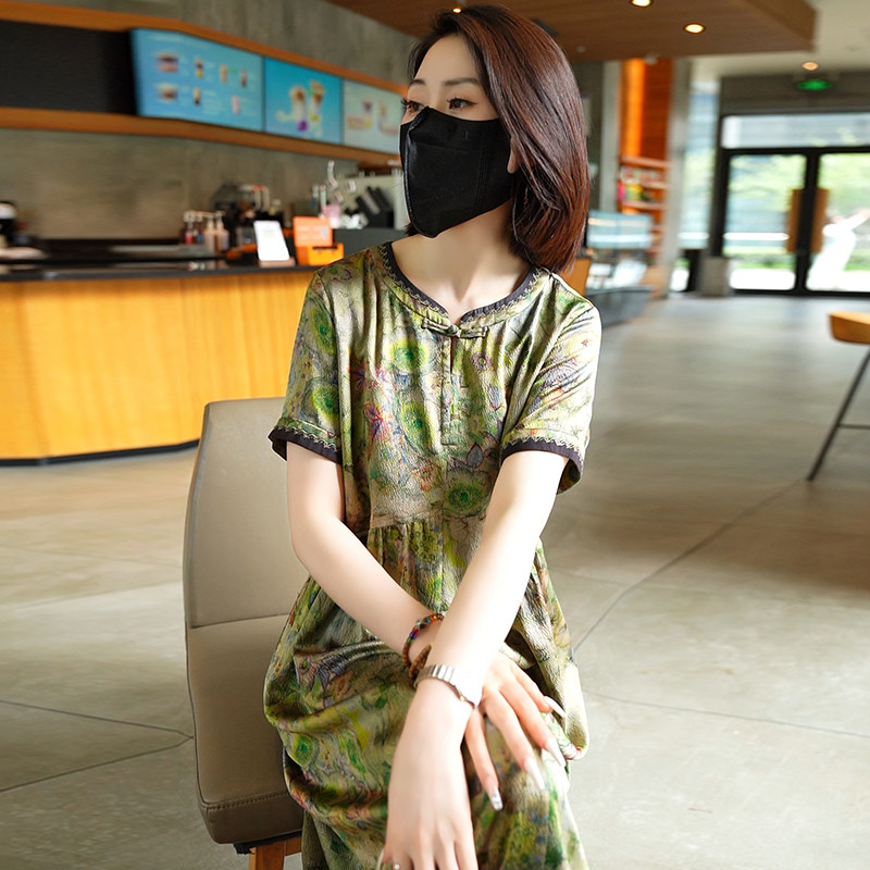 迪芬璐嘉真丝桑蚕丝连衣裙女
