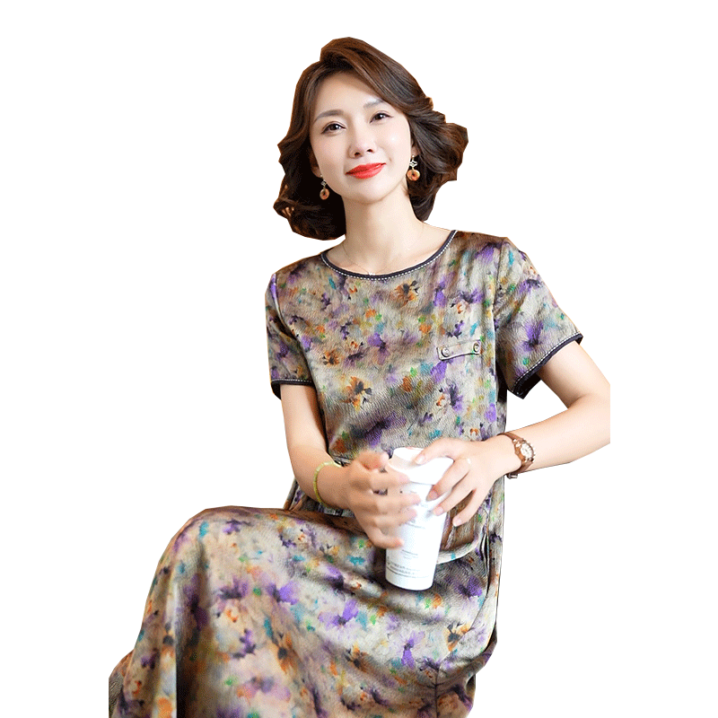 迪芬璐嘉气质优雅真丝桑蚕丝