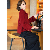 高级感双面羊毛大衣女短款 2025秋冬宽松百搭小个子流行毛呢外套女
