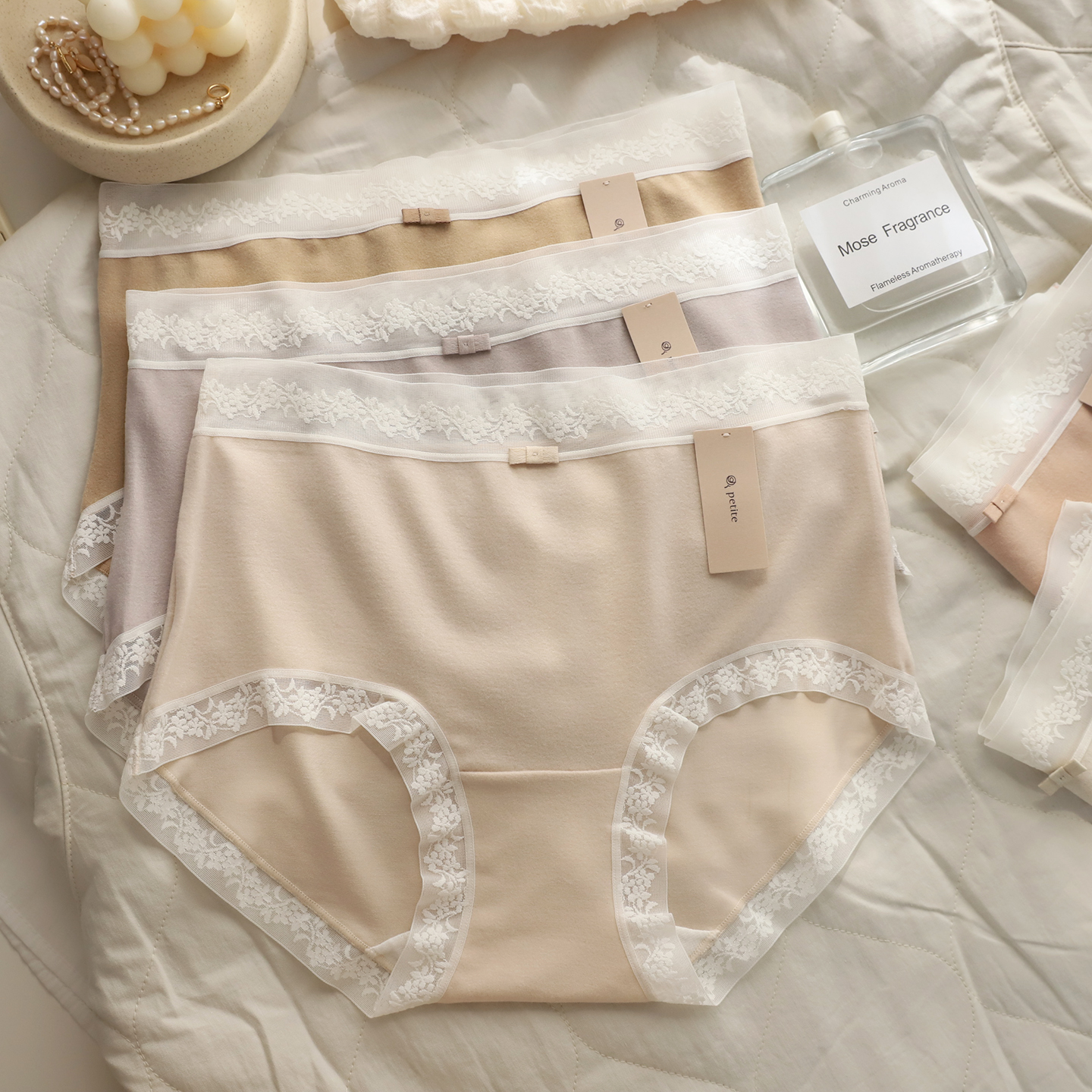 冬季磨毛绒柔软暖肤高腰棉裆内裤