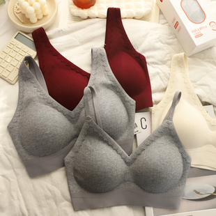 秋冬磨毛暖肌打底内衣美背无痕感舒适不勒固定杯大码文胸细肩背心