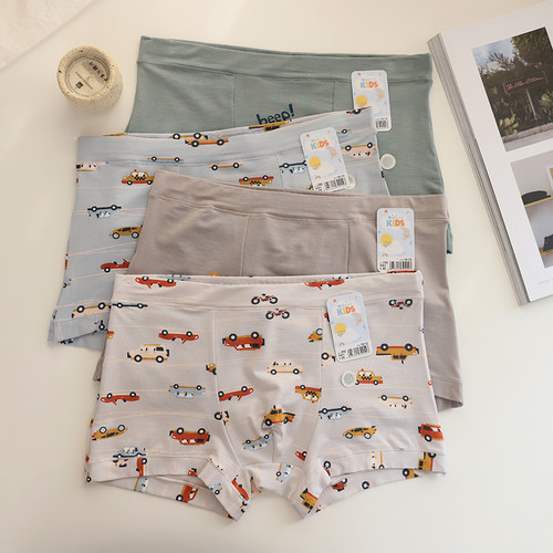 黛丝男童内裤莫代尔柔软不勒短裤