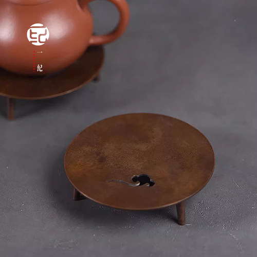壶承底座复古铜壶托壶垫紫砂壶底