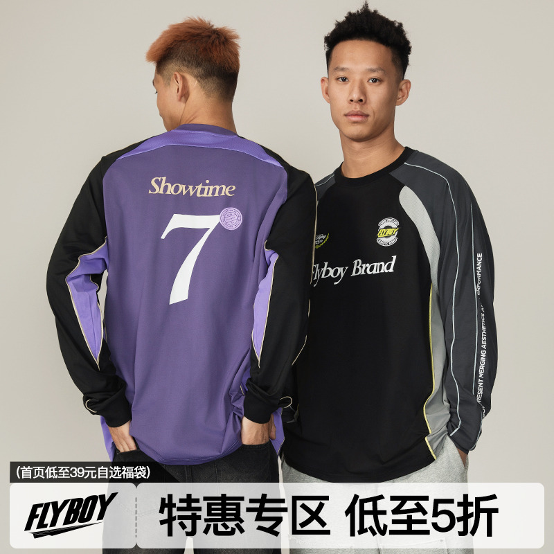 FlyboyCsc男子针织运动长袖