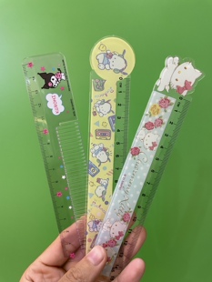 日单尾货PC帕恰狗麦乐迪charmmy kitty直尺尺子学生尺