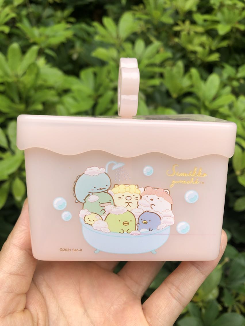 日单san-x角*生物打泡器收纳盒（不能吹泡泡）白熊炸虾