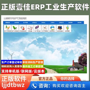 壹佳工业生产管理 ERP 金属加工订单物料库存系统软件 USB 加密锁