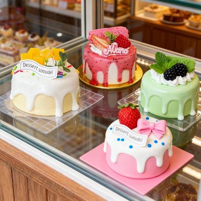 生日蛋糕模型网红冰淇淋水果泡沫胚体可爱展示架拍照婚礼摆件吸睛