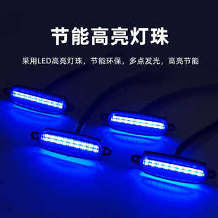 改装 汽车中网灯小黄灯越野爆闪LED日行灯辅助灯雾灯熏黑 通用新款