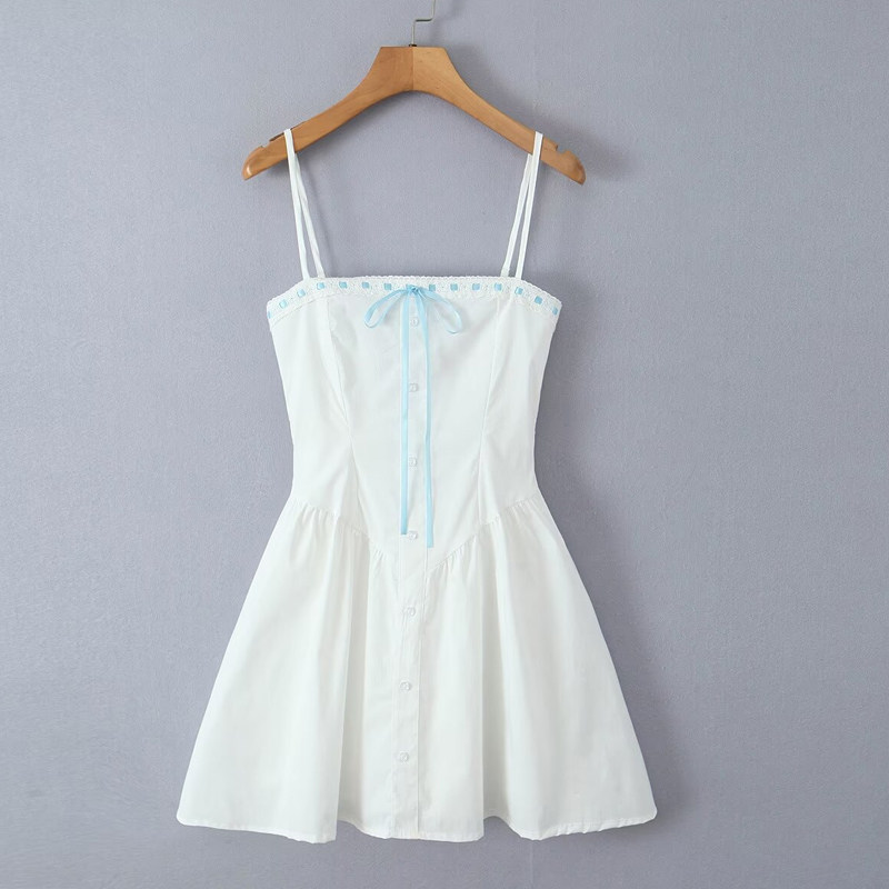 欧美风辣妹吊带连衣裙女夏季设计感绑带收腰性感抹胸裙a字短裙子,女装/女士精品,连衣裙,淘宝优惠券,粉丝福利购,淘宝优惠卷