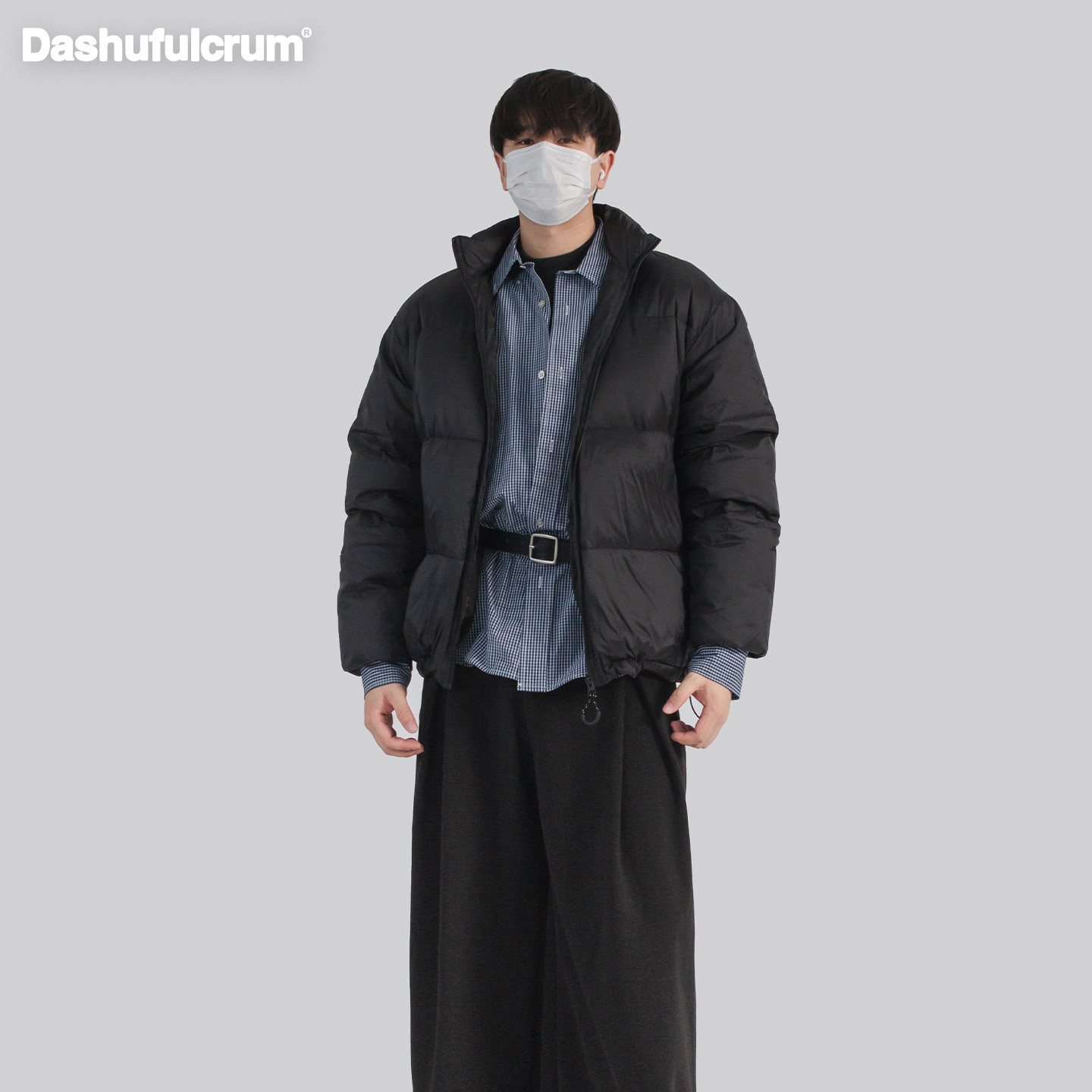 Dashufulcrum简约基础立领羽绒服