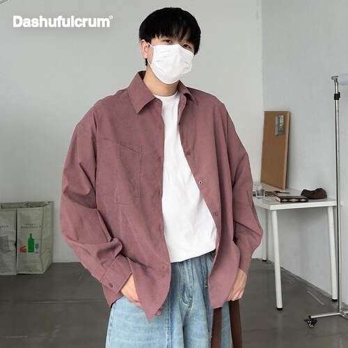 秋上新DHFR翻领纯色可选长袖衬衫