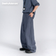 Dashufulcrum美式 休闲质感休闲裤 复古设计立体裁剪弯刀裤 男女四季