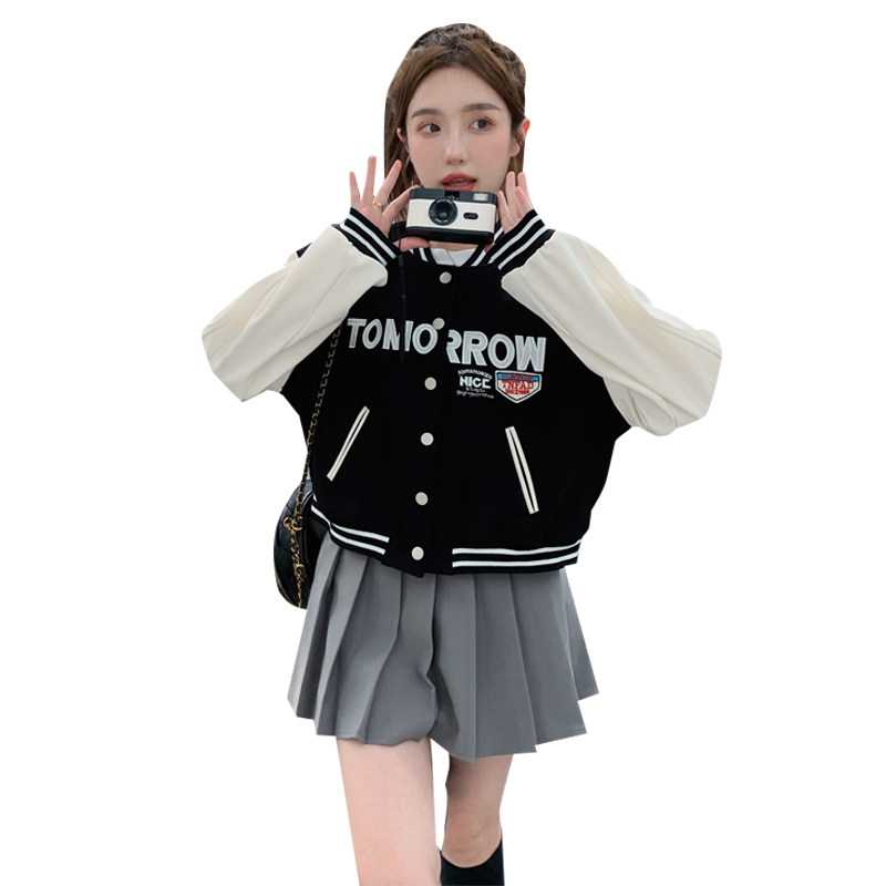 现货新款！学院风棒球服春款短外套150-C8180-P105-K158,女装短外套,浙宝007（原150)