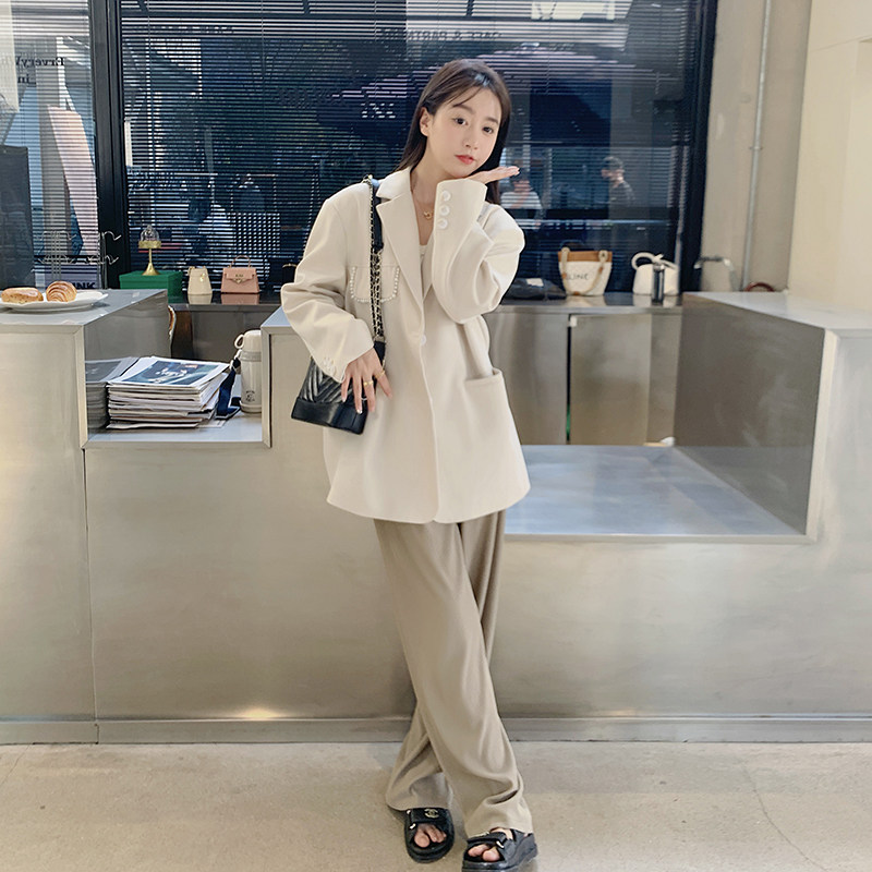 现货买家秀!2023春季新款黄色白色西装外套286A-Q8132-P115-K168,女装西装,浙宝007（原150)