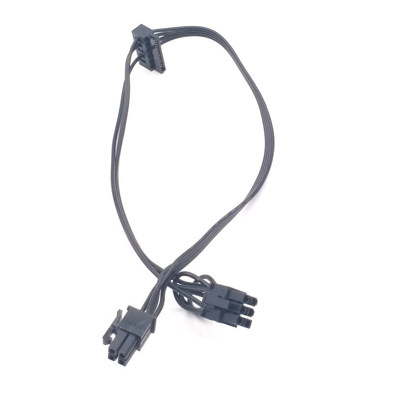 适用联想大4针4Pin转串口 4P转sata固态硬盘显卡供电线电源连接线