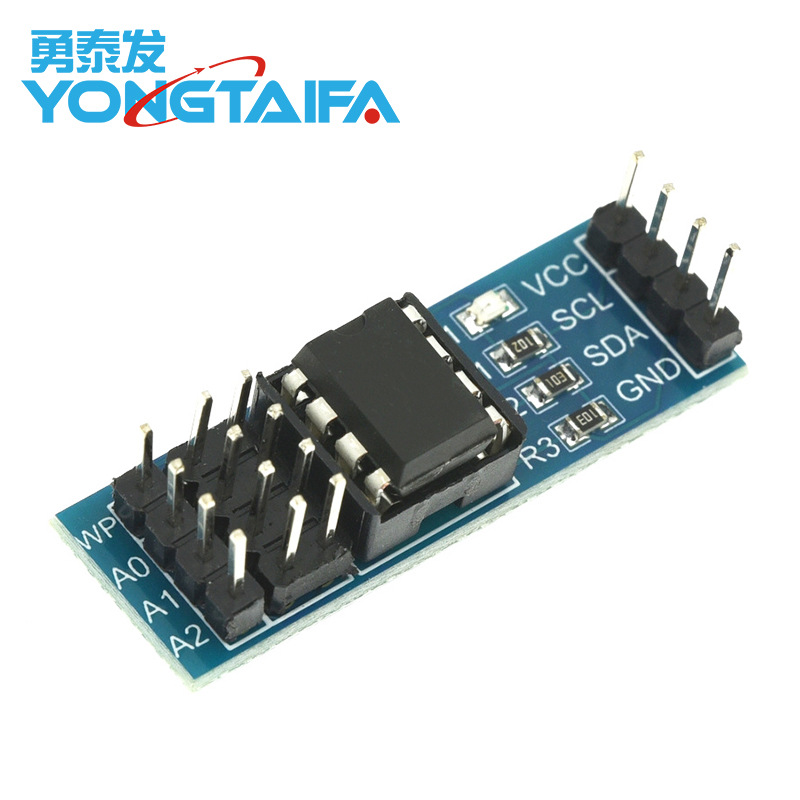 EEPROM存储模块I2C/IIC接口AT24C02/04/08/16/32/64/128/256可选