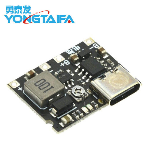 3.7V升9V 5V 万用表改装18650锂电池充电升压放电一体可调模块2A