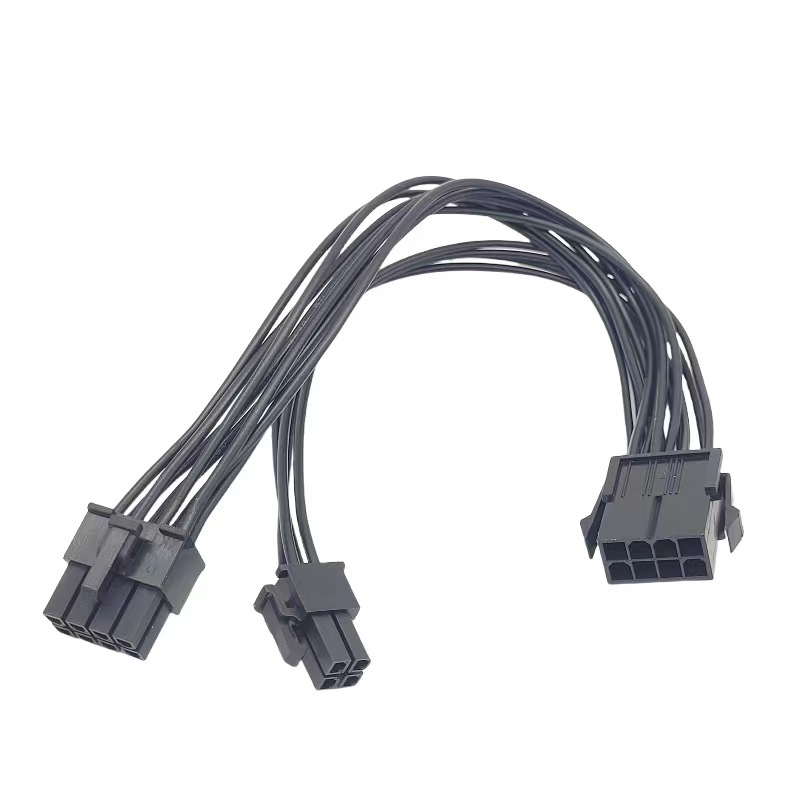 电脑主板CPU转接线 CPU8pin转8p+4pin 主板双路供电线 8p转8加4孔