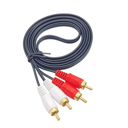 二对二音频线2rca双莲花头连接线av音视频电脑音响音箱延长加长线