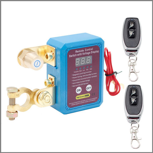 热销汽车电瓶数显断电器智能12V24V通用防漏电控制保护断电器