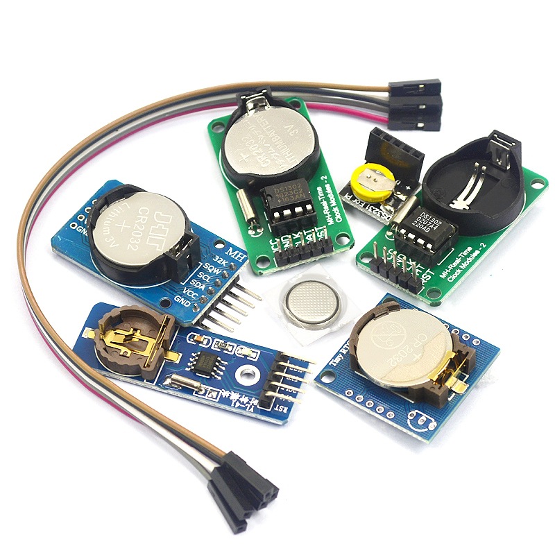 DS1302/3231/1307 PCF8563实时时钟模块时间掉电走时存储计时带电