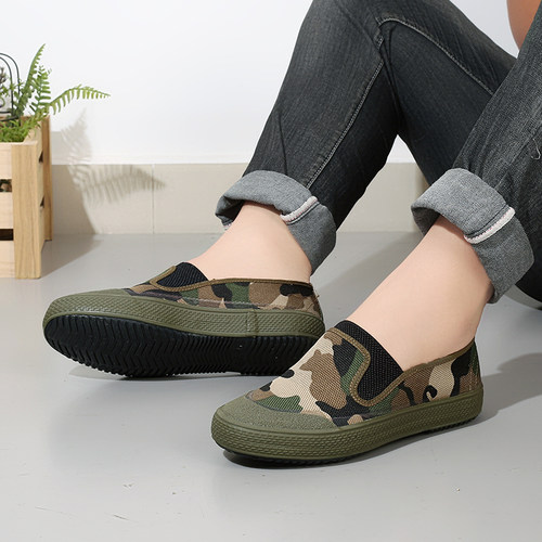 新征程解放鞋一脚蹬帆布鞋流行舒适透气百搭简约帅气登山鞋工作鞋