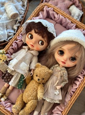 vintage 古董托盘｜娃箱｜提篮｜屏风 复古古董感 Blythe拍照道具